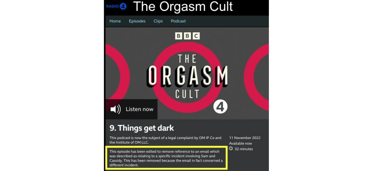 orgasm cult